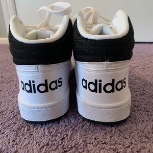High top adidas sneakers